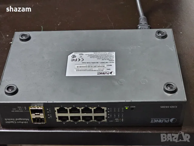 PoE SFP 10-port Planet Switch, снимка 3 - Суичове - 46892541