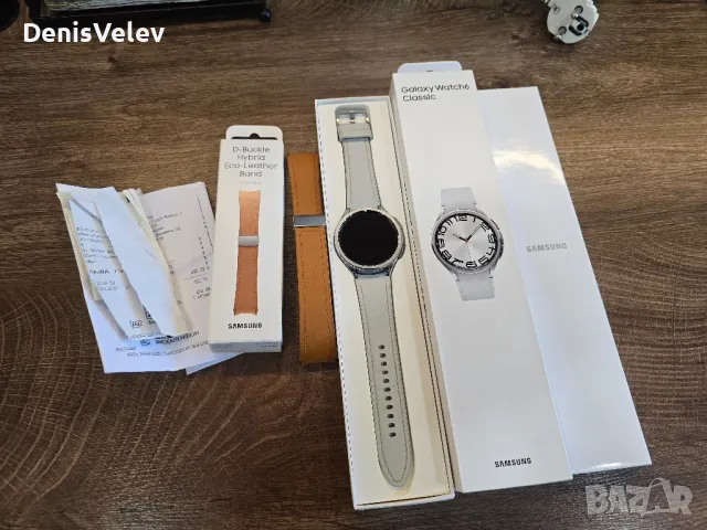 Samsung Galaxy Watch 6 47mm Silver гаранция, снимка 1 - Смарт гривни - 47715144