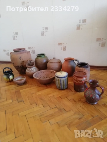 Стари гърнета делва,гевгир и други 100% автентични глинени съдове от бита. 