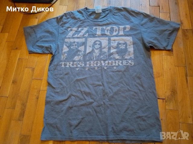ZZ Top Port Company рокерски тениска маркова размер С реален