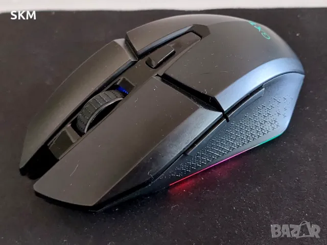 мишка TRUST GXT110 Gaming безжична геймърска RGB mishka mouse usb, снимка 5 - Клавиатури и мишки - 46906207