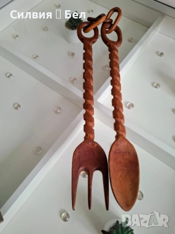 Декоративни прибори от дърво, снимка 2 - Декорация за дома - 51638437