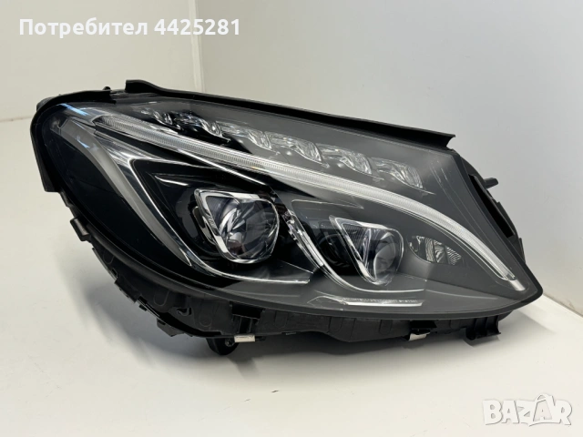 фар десен Mercedes c-klass, C205 , A205 LED intelligent 2015-2018 г. #1050V. A2059063204, снимка 2 - Части - 53958300