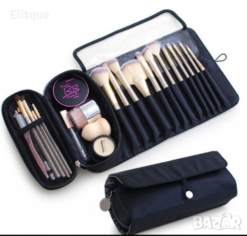 Компактна чанта органайзер за четки за грим HZS440, снимка 6 - Органайзери - 52832010