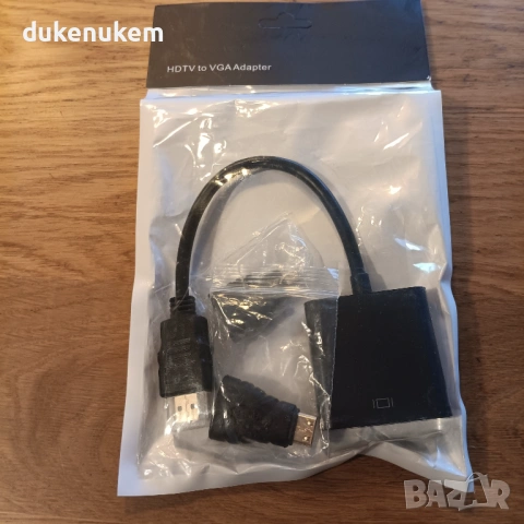 HDMI към VGA кабел + Mini и Micro HDMI адаптери, снимка 7 - Кабели и адаптери - 53243889