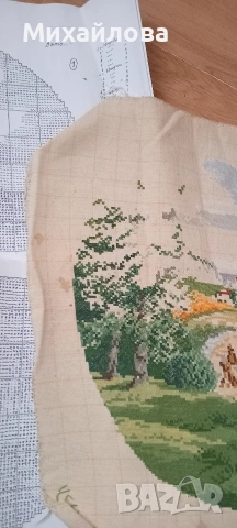 Гоблен за довършване "Лято" от сезоните на Вилер , снимка 4 - Гоблени - 53199290