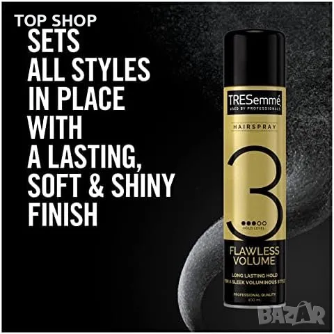 Нова Безупречен Обем Спрей TRESemme Hairspray - 24-часова Защита 6 x 400ml, снимка 2 - Аксесоари за коса - 49956873
