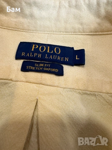 Оригинална мъжка риза Polo Ralph Lauren "Oxford" размер Л, снимка 6 - Ризи - 54150083