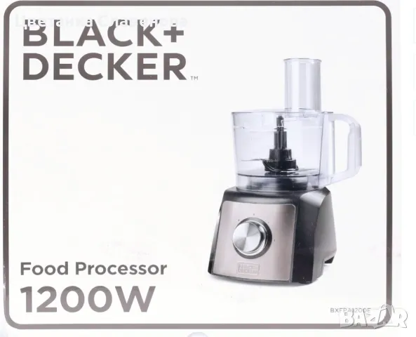 Кухненски робот Black&Decker BXFPA1200E, 1200W, Капацитет на купата 1.5 л, 2 скорости, Функция Pulse, снимка 2 - Кухненски роботи - 48883877