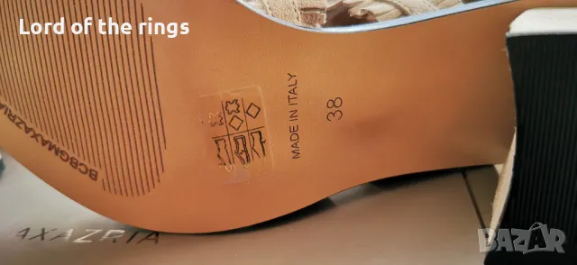 Оригинални маркови дамски кожени сандали BCBGMAXAZRIA - 38 номер, снимка 5 - Дамски обувки на ток - 49958811