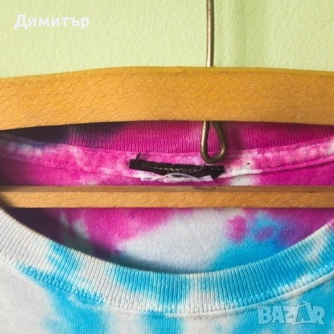 Оригинална тениска на Grateful Dead Bertha Rock music Tie Dye M/L 1995, снимка 6 - Тениски - 53391771