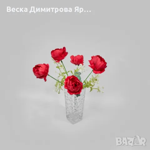 Изкуствени божури, снимка 4 - Изкуствени цветя - 50321900