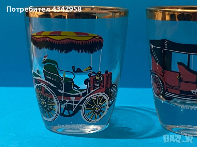 Vintage  50-те Rockabilly. Daimler - Винтидж автомобил.Чаши за ракия., снимка 2 - Антикварни и старинни предмети - 52949632