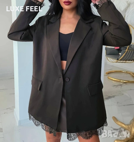🤎Дамско Сако с Дантела 