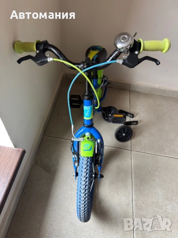Детско колело 14 цола DRAG Rush син/зелен, снимка 2 - Велосипеди - 53925060