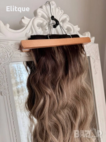 ЕКСТЕНШЪН ОПАШКА ОМБРЕ ЩИПКА, снимка 2 - Аксесоари за коса - 53579279