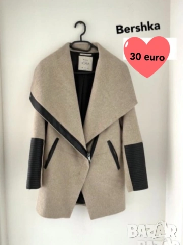 Дълго пухкаво палто Сака Zara H&M Bershka Forever21 (S/M), снимка 4 - Сака - 38112865