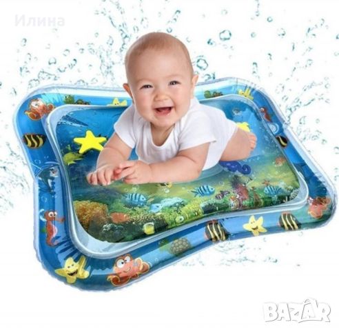 Нетоксичен надуваем бебешки матрак с вода 60*55 см., снимка 4 - Надуваеми играчки - 45889897