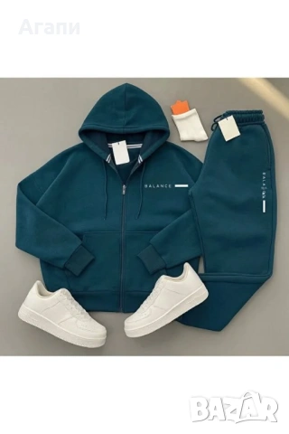 Мъжки ватиран спортен комплект М-Л внос от чужбина нов