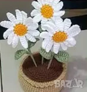 Плетено цвете в саксия  , снимка 8 - Декорация за дома - 51173490