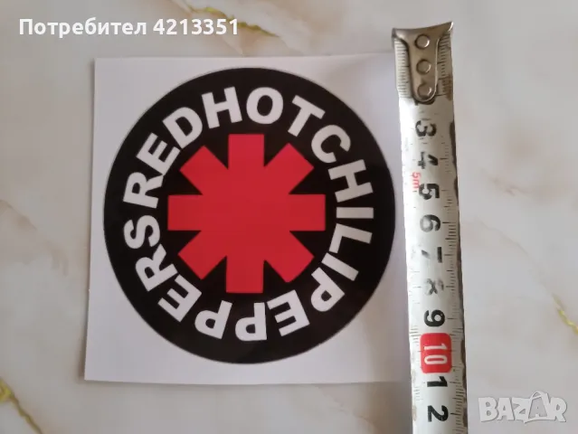 Стикер RED HOT CHILI PEPPERS , снимка 2 - Други - 47189759