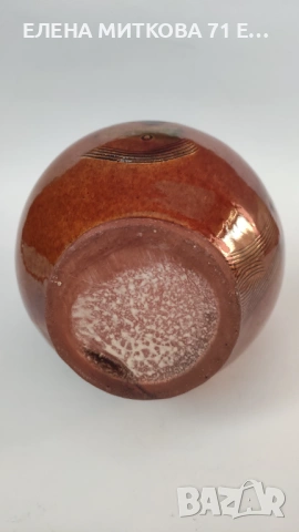 Голяма битова кана глазирана керамика, снимка 3 - Антикварни и старинни предмети - 53978639