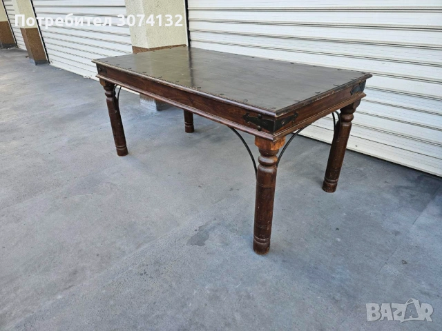 Трапезна маса в стил Рустик (уникална изработка) , снимка 3 - Маси - 53499962