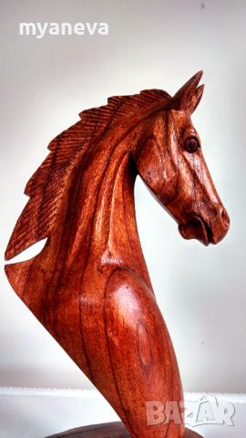 Кон , ръчно изработена дърворезба от остров Бали. , снимка 2 - Статуетки - 45874557