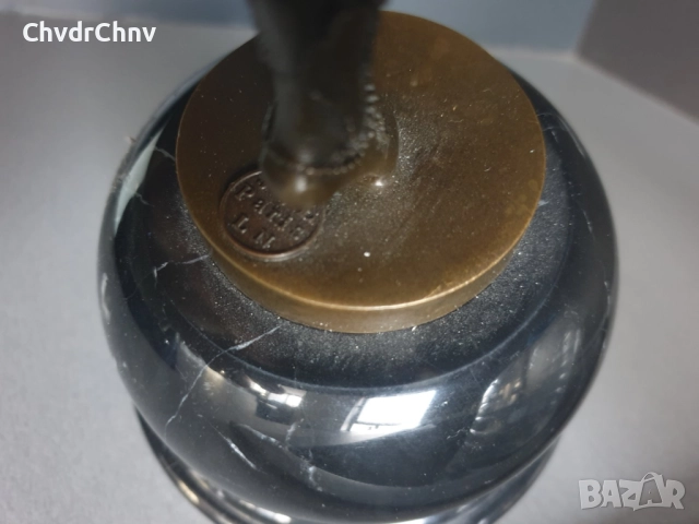 39см-5кг Chiparus статуетка/френска бронзова скулптура/Арт Деко фигура кабаретна танцьорка-балерина, снимка 13 - Статуетки - 52466326