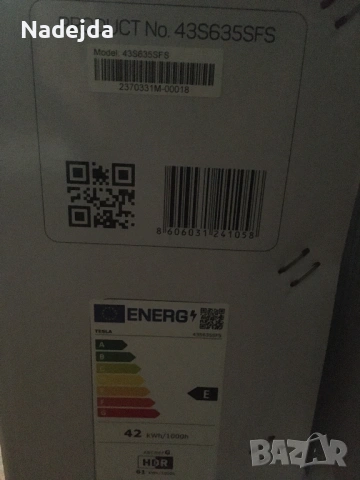 Tesla 43S635SFS, снимка 5 - Телевизори - 53742629