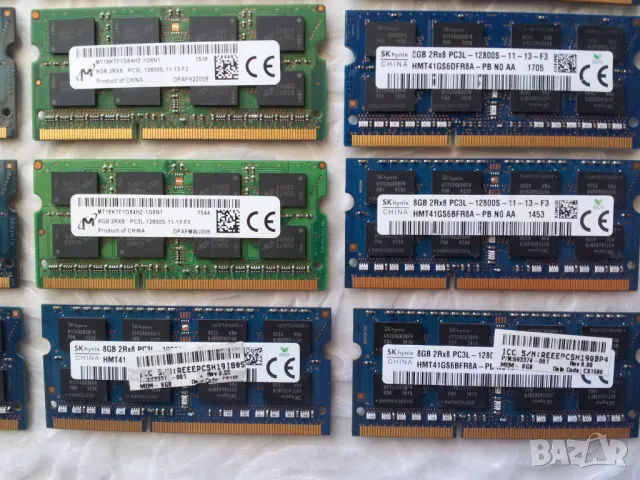 8GB DDR3L 1600MHz Ram за лаптоп SODIMM и за настолен компютър 12м гаранция, снимка 5 - RAM памет - 47663236