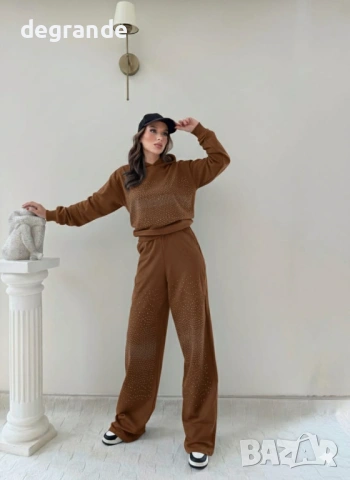 Дамски Комплект с Камъчета, снимка 4 - Комплекти - 53688829