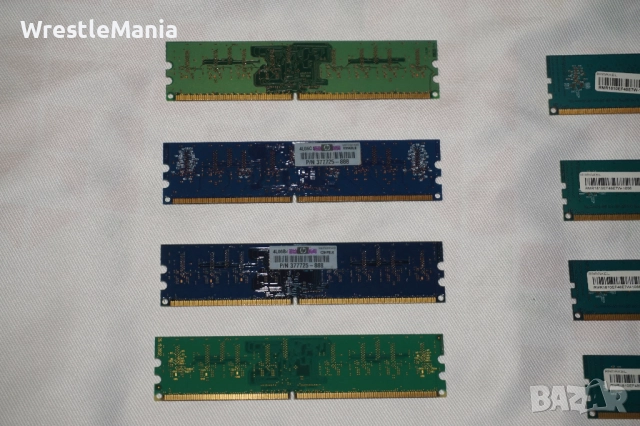 28 броя RAM ПАМЕТ DDR2 512MB/DDR3 2GB/1GB Тествана и Работеща за Настолен Компютър, снимка 13 - RAM памет - 51956370