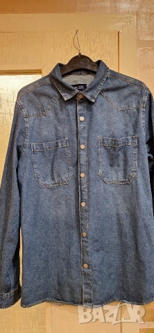 2 броя дънкови ризи,ХЛ и 2ХЛ