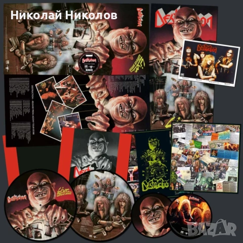 DESTRUCTION LIVE WITHOUT SENSE Blue Electric Colored Vinyl, Limited Edition, снимка 3 - Грамофонни плочи - 53788104