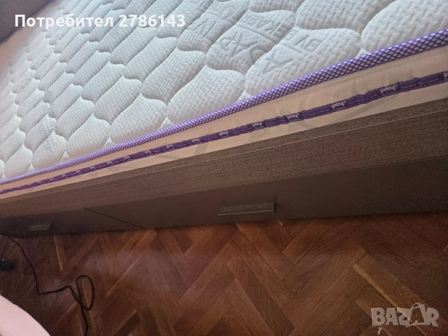 Единично легло с матрак, снимка 3 - Спални и легла - 51402908