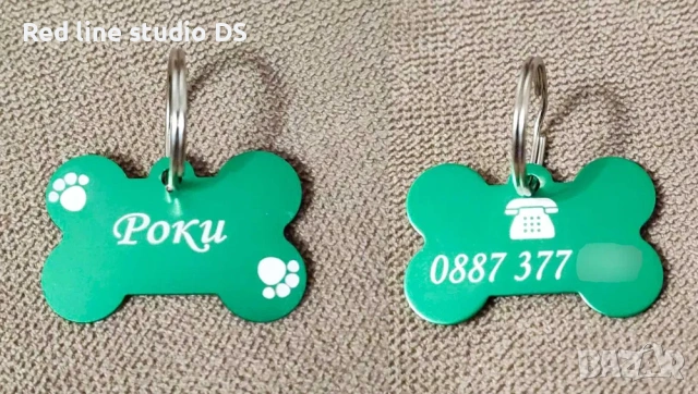 Гравирани медальони за куче с формата на кокал, снимка 10 - Други - 41351796