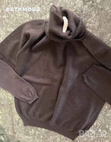 Поло пуловер MaxMara, Италия, вълна, черен