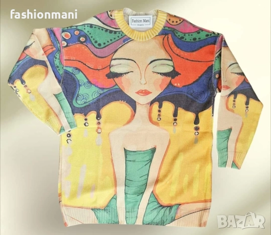 Дамски пуловери 5 модела, снимка 10 - Блузи с дълъг ръкав и пуловери - 40097866