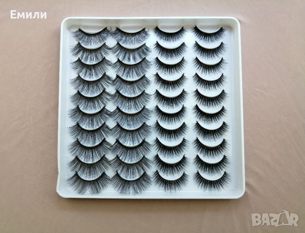 3D изкуствени мигли 20 чифта в кутия код: 2201, снимка 2 - Козметика за лице - 45506693