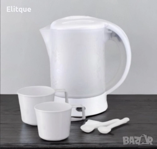 Електрическа кана туристическа Rosberg 600W, 0.6л., Бяла