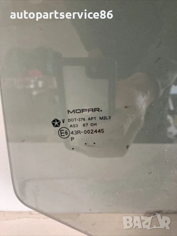 Задно ляво стъкло на вратата прозорец за Jeep Patriot 2.4 (2008), снимка 2 - Части - 53525658