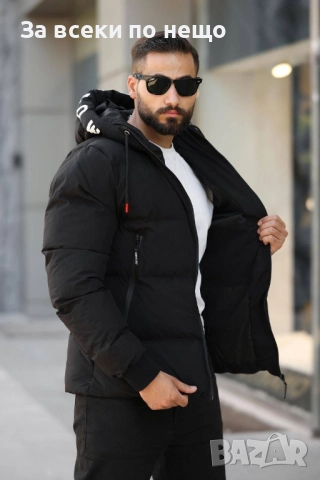 Moncler Мъжко Черно Зимно Яке Монклер Код S185, снимка 2 - Якета - 52419053