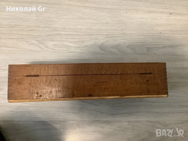Кутия за вагеноскоп за изкуствено  осеменяване 1950 години дърво Махагон, снимка 3 - Антикварни и старинни предмети - 52637123