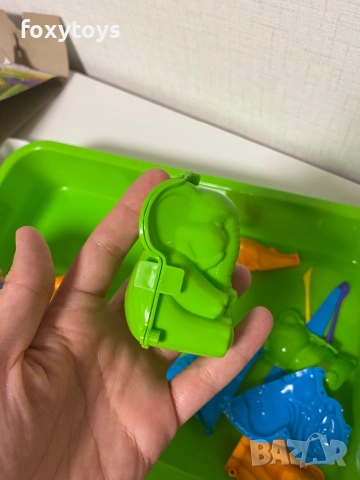 Креативен комплект кинетичен пясък и формички 3D Животни, куфарче, снимка 13 - Образователни игри - 51619037
