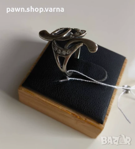 Нов сребърен пръстен 925 с фианити – размер 17 мм, 3,13 г, снимка 3 - Пръстени - 51408846