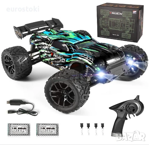 Радиоуправляема кола HAIBOXING, 4WD 1:18 RC кола, високоскоростна кола с дистанционно управление 4GH, снимка 1