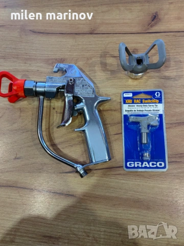 НОВ !пистолет за боядисване graco plus