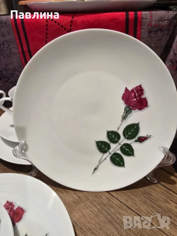 Винтидж Немски порцеланов сервиз, снимка 6 - Сервизи - 53865709