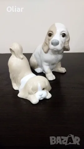 Много сладки, винтидж, фигурки на кученца ит порцелан. Испания.